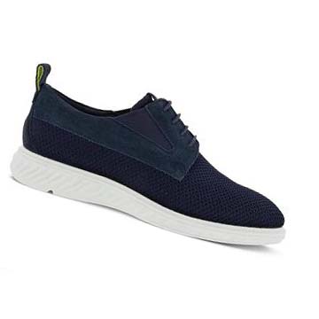 Men's Ecco St.1 Hybrid Lite Casual Shoes Blue / Navy | USA 492GSO